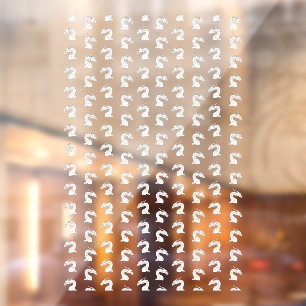 Autocollant Pour Fenêtre Imaginaire Dragon blanc