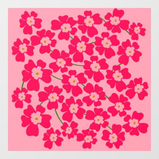 Autocollant Pour Fenêtre Imaginaire rose magenta puissance (Feuille)