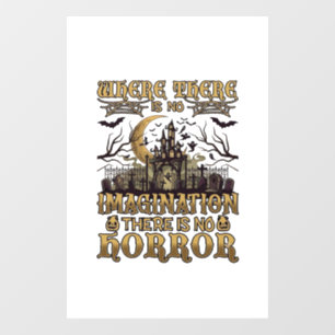 Autocollant Pour Fenêtre Imagination Horreur Halloween Maison Hantée Cimeti