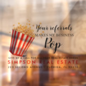 Autocollant Pour Fenêtre immeubles Vos références font mon entreprise panne (Feuille 2)