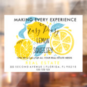 Autocollant Pour Fenêtre immobilier LEMON références Faire-part (Feuille 2)