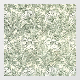 Autocollant Pour Fenêtre Impression d'art floral Tulipe verte de William Mo