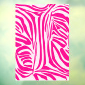 Autocollant Pour Fenêtre Impression zèbre rose (Feuille 3)