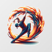 Autocollant Pour Fenêtre Incendie De Rue Avec Énergie Urbaine (Feuille)