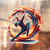 Autocollant Pour Fenêtre Incendie De Rue Avec Énergie Urbaine (Feuille 2)