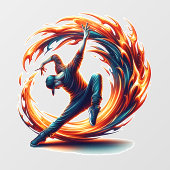 Autocollant Pour Fenêtre Incendie De Rue Avec Énergie Urbaine (Feuille)