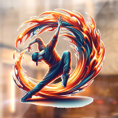 Autocollant Pour Fenêtre Incendie De Rue Avec Énergie Urbaine (Feuille 2)