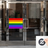 Autocollant Pour Fenêtre Indicateur de la fierté arc-en-ciel (Porte de bureau)