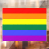 Autocollant Pour Fenêtre Indicateur de la fierté arc-en-ciel (Feuille 2)