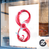 Autocollant Pour Fenêtre Infinity (Fenêtre de café)