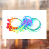 Autocollant Pour Fenêtre Infinity avec Rainbow Jellyfish (Feuille 2)