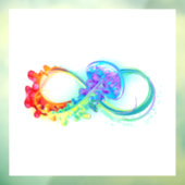 Autocollant Pour Fenêtre Infinity avec Rainbow Jellyfish (Feuille 3)