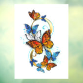 Autocollant Pour Fenêtre Infinity of Monarch Butterflies (Feuille 3)
