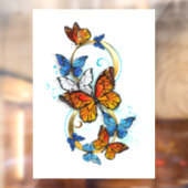 Autocollant Pour Fenêtre Infinity of Monarch Butterflies (Feuille 2)