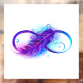 Autocollant Pour Fenêtre Infinity with purple feather (Feuille 2)