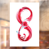 Autocollant Pour Fenêtre Infinity with Red Wine (Feuille 2)