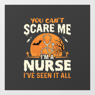 Autocollant Pour Fenêtre Infirmière d'Halloween Faites-moi peur