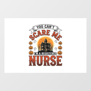 Autocollant Pour Fenêtre Infirmière Halloween Vintage Épouvantable Infirmiè