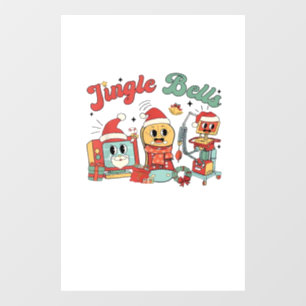 Autocollant Pour Fenêtre Infirmière Jingle Bells, Infirmière de Noël, T-shi