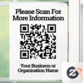 Autocollant Pour Fenêtre Informations sur la conception de code QR (Maison)