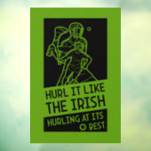 Autocollant Pour Fenêtre Irish Hurling Sport (Feuille 3)