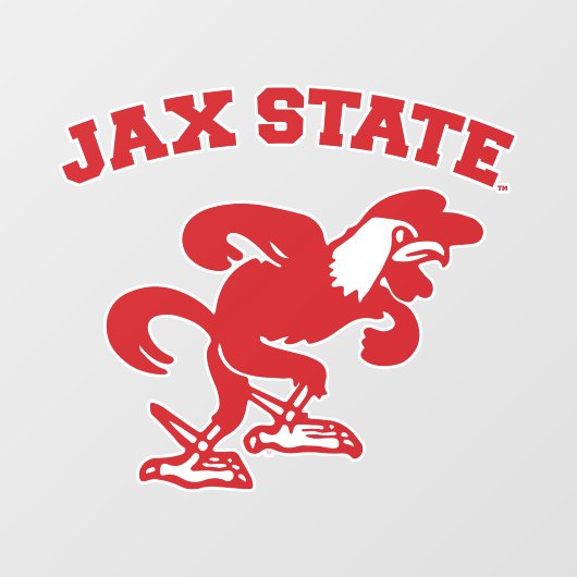 Autocollant Pour Fenêtre Jacksonville State University JAX State Gamecocks (Feuille)