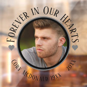 AUTOCOLLANT POUR FENÊTRE JAMAIS DANS NOS COEURS MEMORIAL, VOITURE (Feuille 2)
