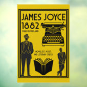 Autocollant Pour Fenêtre James Joyce Dublin Irlande (Feuille 3)