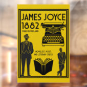 Autocollant Pour Fenêtre James Joyce Dublin Irlande (Feuille 2)