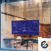 Autocollant Pour Fenêtre James Webb dévoiler le plan directeur de l'univers (Fenêtre de café)