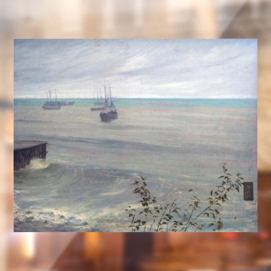 Autocollant Pour Fenêtre James Whistler - Symphonie en gris et vert (Feuille 2)