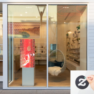 Autocollant Pour Fenêtre Japonais grue soleil Japon sakura rouge fenêtre dé