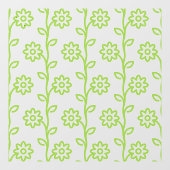 Autocollant Pour Fenêtre Jardin à fleurs plates vertes Motif (Feuille)