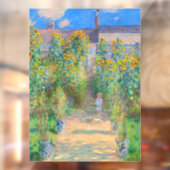 Autocollant Pour Fenêtre Jardin aux fleurs de Monet (Feuille 2)