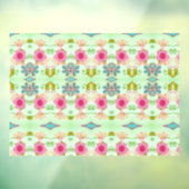 Autocollant Pour Fenêtre Jardin Éclectique Enchantant : Beauté Florale Dive (Feuille 3)