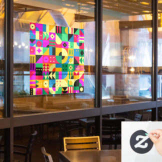 Autocollant Pour Fenêtre Jardin moderne Abstrait