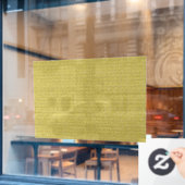 Autocollant Pour Fenêtre jaune (Fenêtre de café)