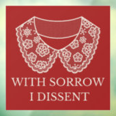 Autocollant Pour Fenêtre Je conteste l'interdiction de l'avortement en coll (Feuille 3)