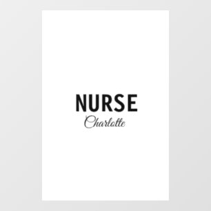 Autocollant Pour Fenêtre Je suis infirmière experte médical ajoutez votre n