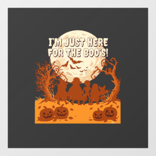 Autocollant Pour Fenêtre Je suis juste ici Boos Halloween Enfants Silhouett