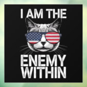 Autocollant Pour Fenêtre Je Suis L'Ennemi Dans Kamala Harris 2024 (Feuille 3)