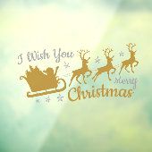 Autocollant Pour Fenêtre Je vous souhaite un joyeux Noël (Feuille 3)