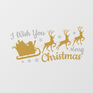 Autocollant Pour Fenêtre Je vous souhaite un joyeux Noël