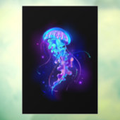 Autocollant Pour Fenêtre Jellyfish éclatante couleur (Feuille 3)