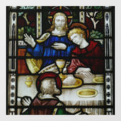AUTOCOLLANT POUR FENÊTRE JÉSUS EN VERRE STAINÉ CLAIR FENÊTRE (Feuille)