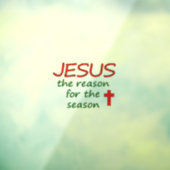 Autocollant Pour Fenêtre JESUS Raison de la saison Clément de fenêtre (Feuille 3)