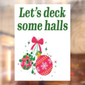Autocollant Pour Fenêtre Jetons un pont sur quelques halls Noël (Feuille 2)