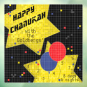 Autocollant Pour Fenêtre Jeu Hanoukka Sur Clôture De Fenêtre (Feuille 3)