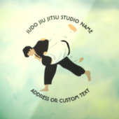 Autocollant Pour Fenêtre Jiu Jitsu Judo Martial Arts Studio (Feuille 3)