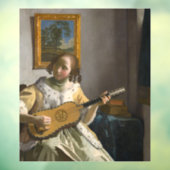 Autocollant Pour Fenêtre Johannes Vermeer - Guitare (Feuille 3)